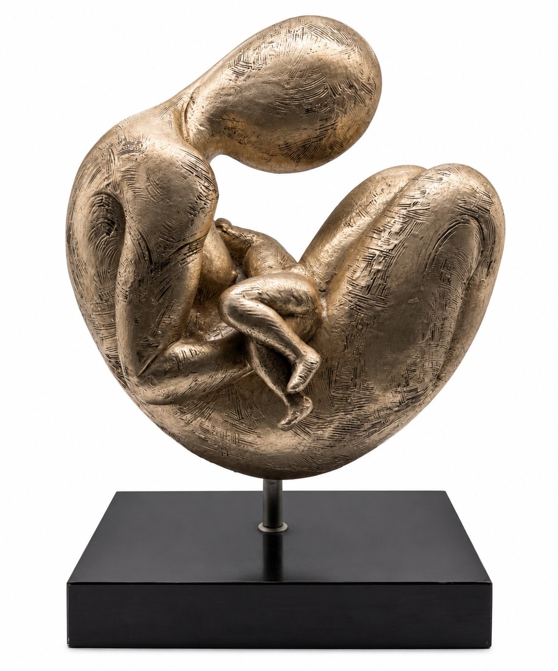 Maternità grande, 36x22x52cm, similmarmo patina argento