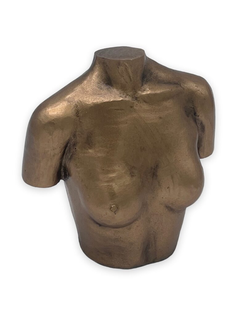 Busto di donna, h16cm, pat oro