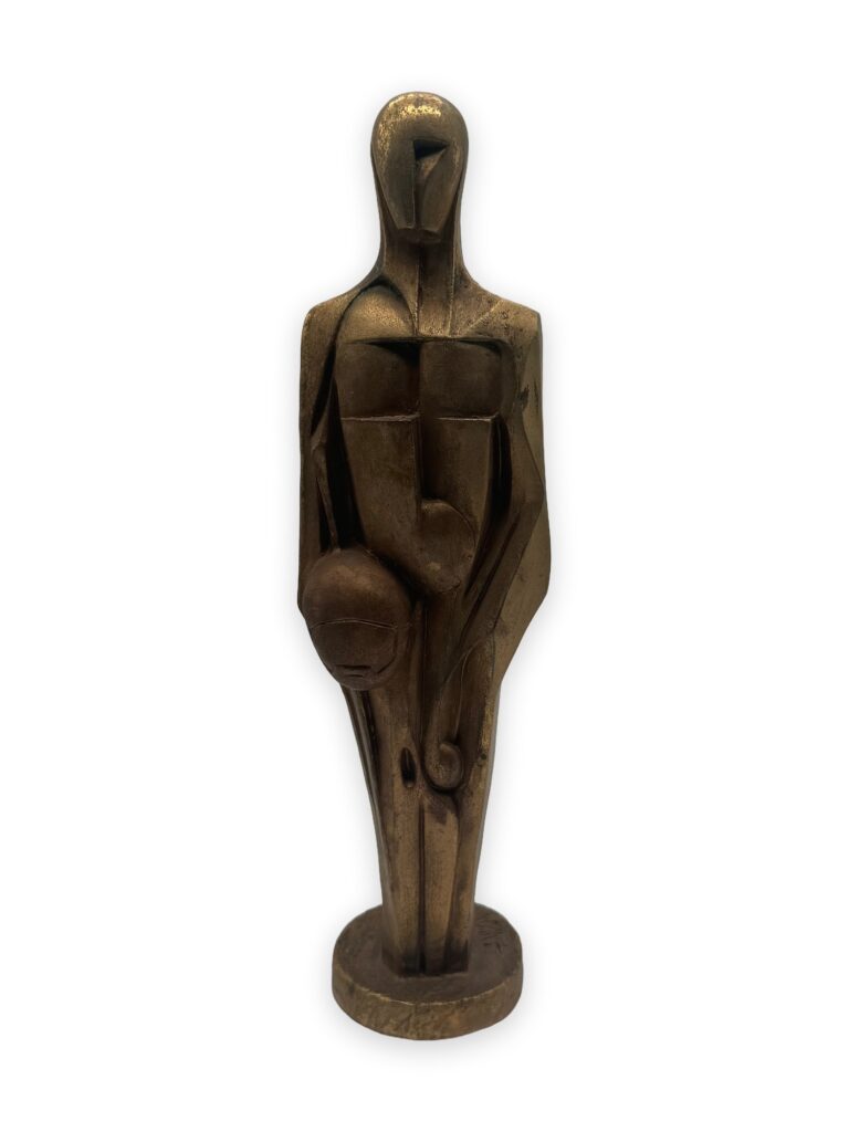 Campione, 10x9x37cm patina bronzo