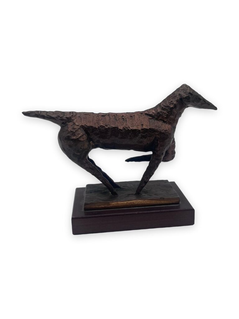 Cane, 17x11cm, bronzo