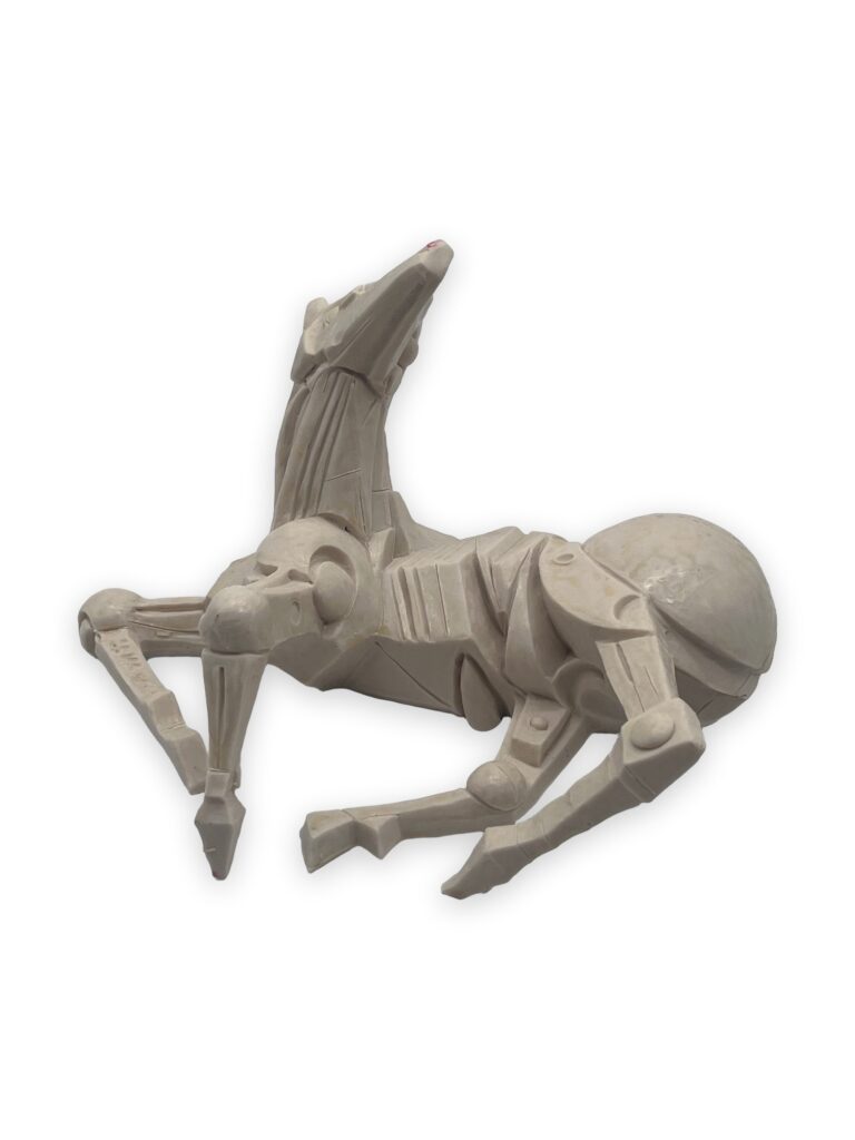 Cavallino Met, 1984, 20x15cm, pat bianca