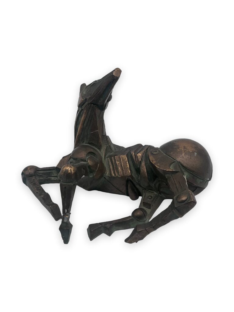 Cavallino Met, 1984, 20x15cm, pat bronzo