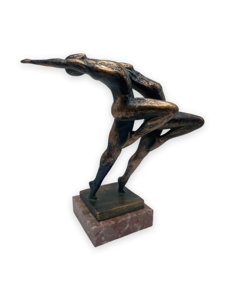 Dimensione danza, h25, prova di artista, patina bronzo