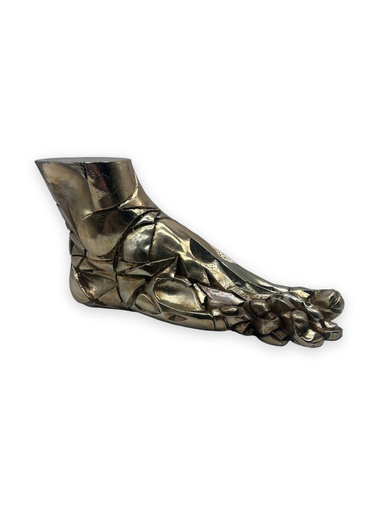 Il piede, 1984, cm28, patina argento