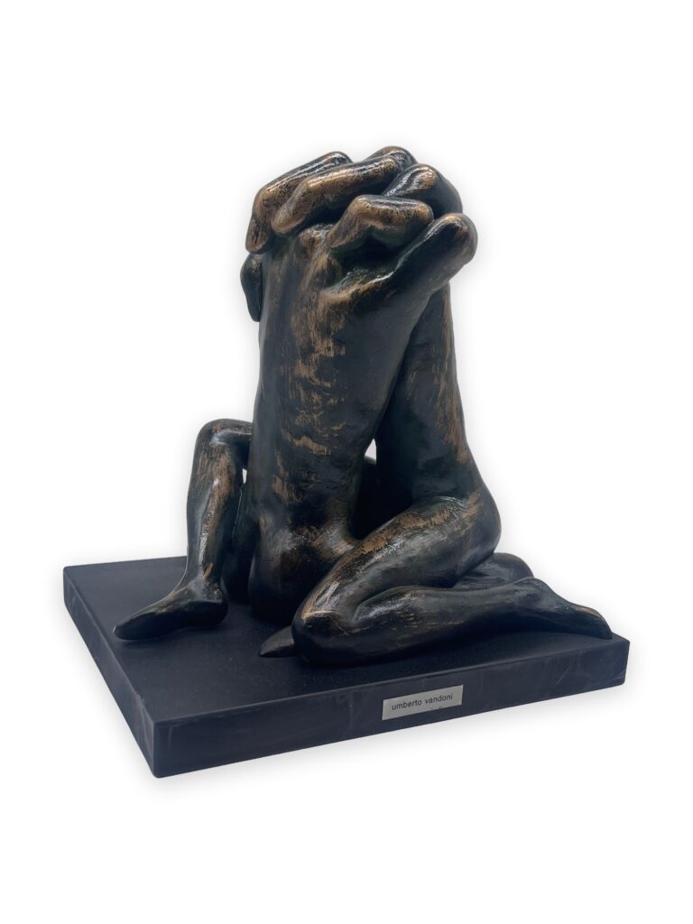 L'amore, 1991, h22cm, patina bronzo