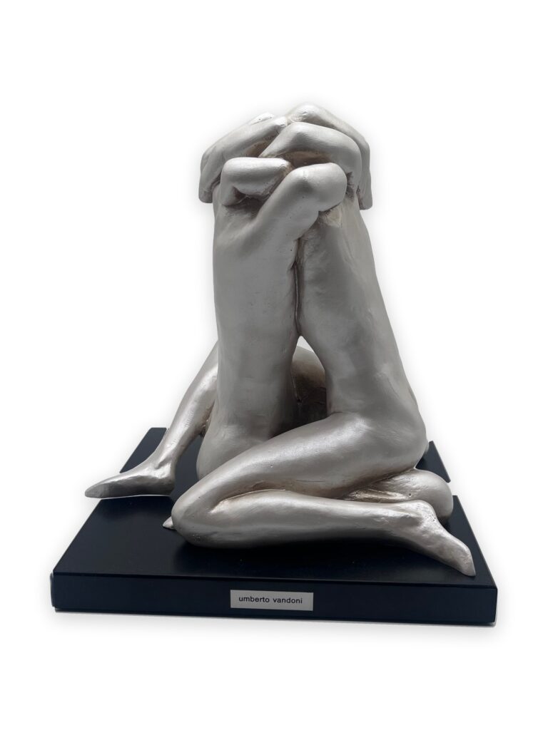 L'amore, 1991, h22cm, patina argento