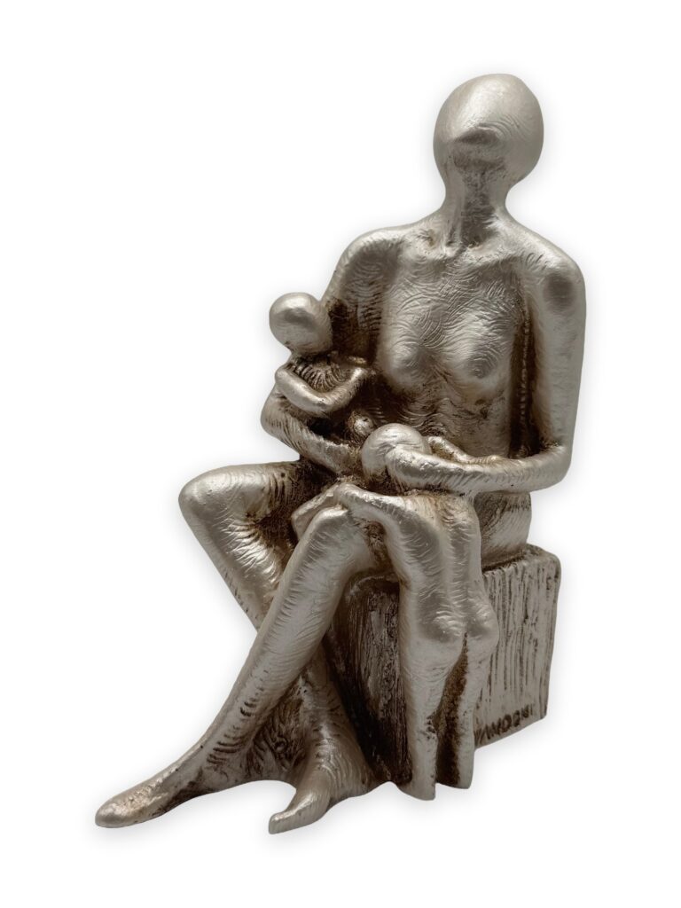 La madre, 1986, pat argento, h18cm