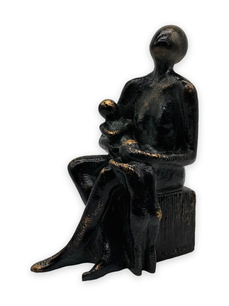 La madre, 1986, pat bronzo antico, h18cm