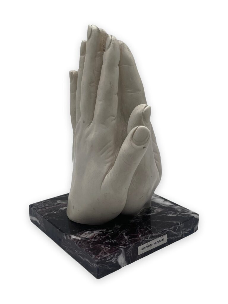 Mani, h20cm, resina marmo