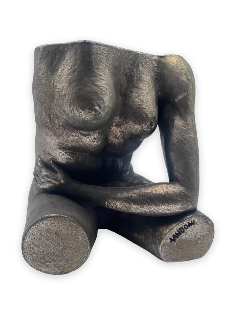 Nudo, fermalibri, 21x21x23cm ed 1000 similmarmo pat bronzo