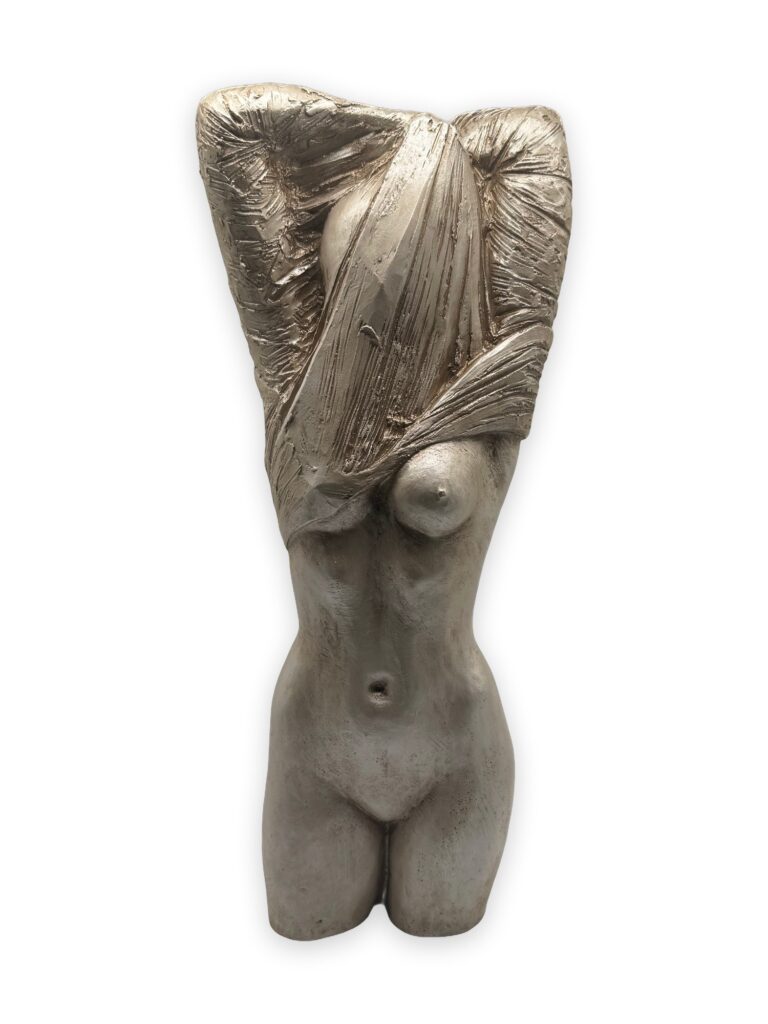 Ricordo, 50x12x20cm, similmarmo, pat argento