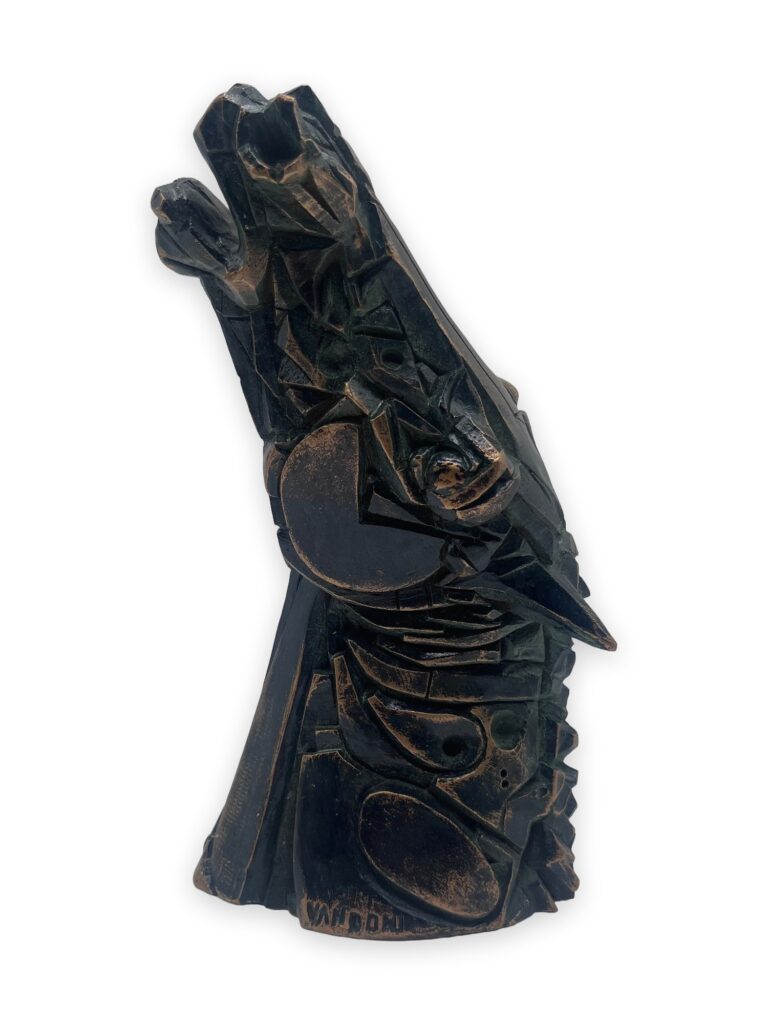 Testa di cavallo, 1993, h20cm, pat bronzo