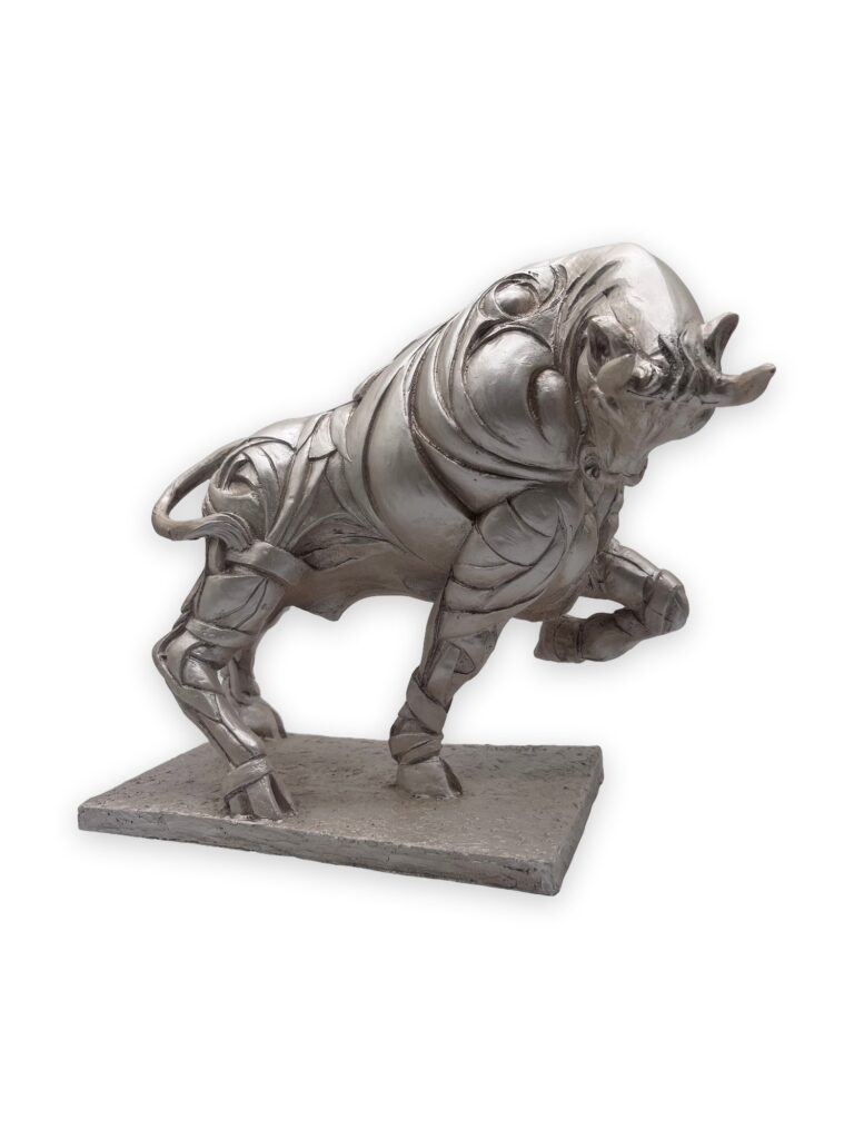Toro, similmarmo 34x19x28cm pat arg